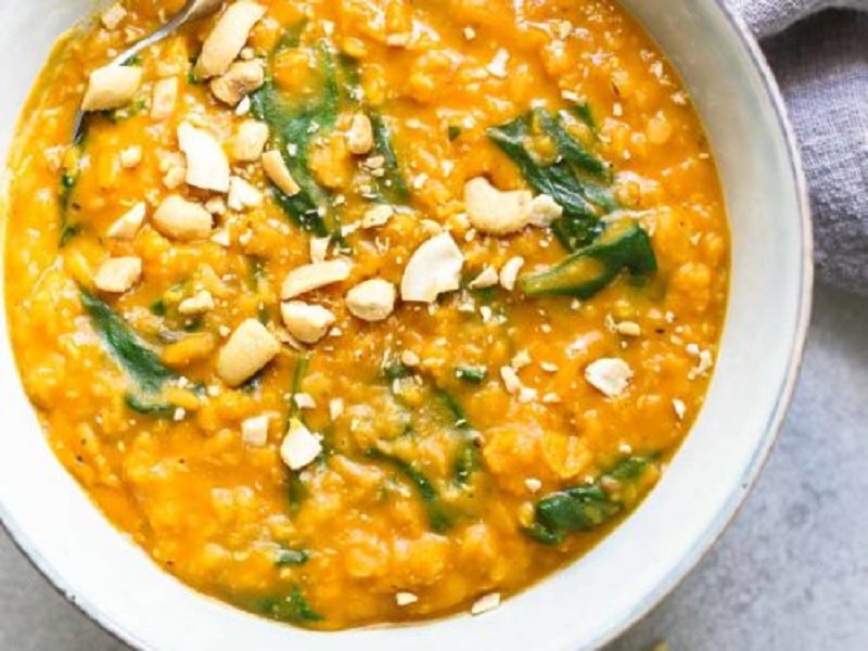Erissery or Pumpkin and Lentil Curry